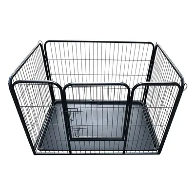 (S(93X61X63cm)) Puppy Playpen Heavy Duty Enclosure Dog Cage Pet Run or Crate Whelping Box with F