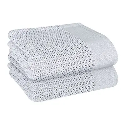 EHC Pack of Cellular Baby Blanket, Made From Cotton, Premium Knitted Nursery Blanket for Babies,