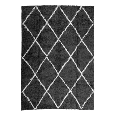 (black and cream, x cm) vidaXL Shaggy Rug Floor Mat Fluffy Rug Area Rug PAMPLONA High Pile Moder