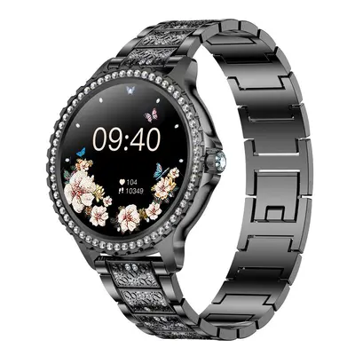 Chronus Smart Watch, 1.32" Touch, Calls, Fitness Tracker, AI Voice (Black)