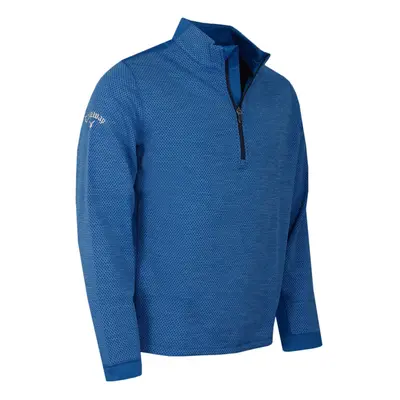 (M, Hawiian Surf) Callaway Golf Mens Hex Textured Sustainable Thermal Fleece Baselayer