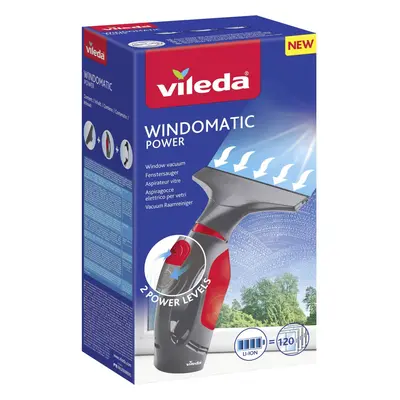 Vileda Windomatic Power Window Vac Black / Red