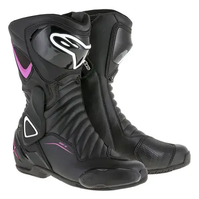 (39) Alpinestars Stella SMX V2 Ladies Boots Black / Fuchsia / White