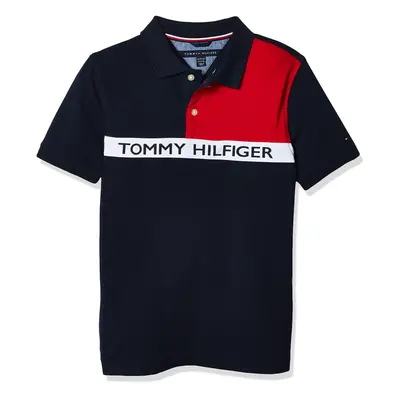 Tommy Hilfiger Boys' Short Sleeve Fashion Polo Shirt Swim Navy