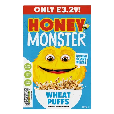 Honey Monster Wheat Puffs 520g ( pack of )