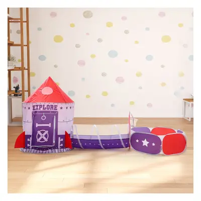 3 in Play Tent for Kids Pop Up Play Tunnel with Ball Pit