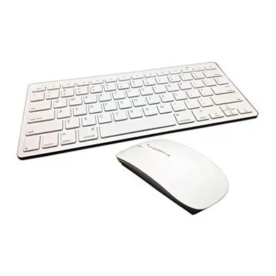 ESI Mini Wireless 2.4Ghz White Keyboard and Mouse Combo for Apple iMac MacBook MacBook Pro