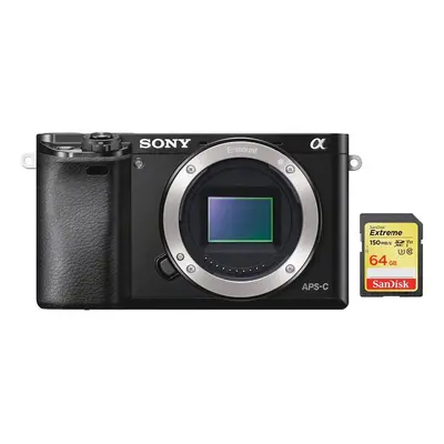 SONY A6000 Body Black + SanDisk Extreme 64G SD card