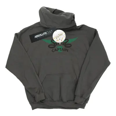 (5-6 Years, Charcoal) Harry Potter Girls Slytherin Captain Hoodie