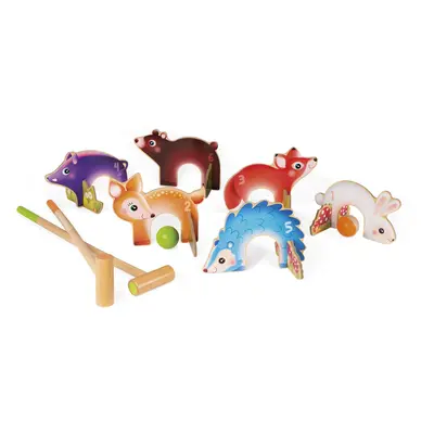 - Forest Animals Croquet Wood Game - Outdoor Game - For children from the Age of J03207, Multico