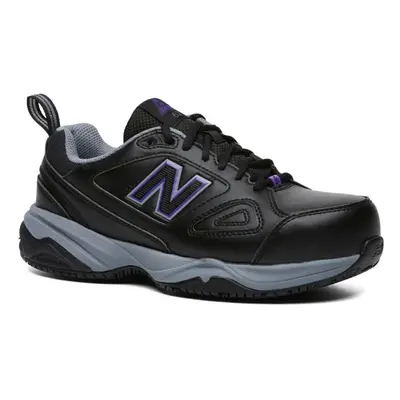 (US 10.5) New Balance Womens Steel Cap Toe Safety Shoes Runners Work - Black/Purple