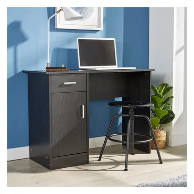 Home Source Tyler Drawer Office PC Computer Storage Desk - Black