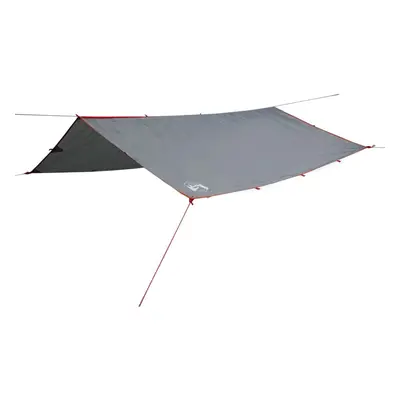 vidaXL Camping Tarp Tarpaulin Shelter Sunshade Grey and Orange Waterproof