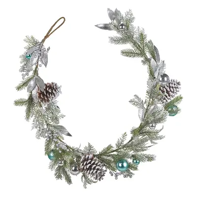 Christmas Garland cm Green and Silver LLEIDA