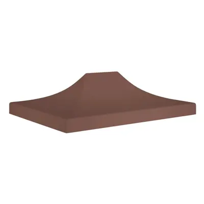 vidaXL Party Tent Roof 4x3 m Brown g/mÂ² Replacement Canopy Gazebo Cover