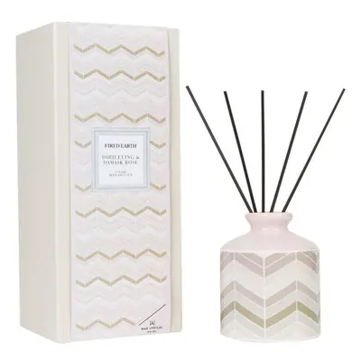 Fired Earth Ceramic Reed Diffuser - Darjeeling & Damask Rose