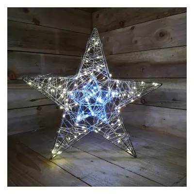 55cm LED Star Silhouette Pre Lit Indoor/Outdoor Christmas Decoration