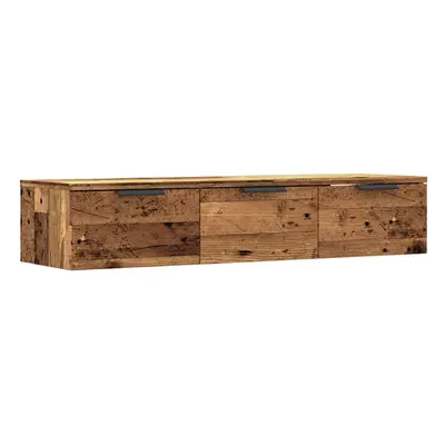 (old wood) vidaXL Wall Cabinet Old Wood 102x30x20 cm Engineered Wood hanging cabinet