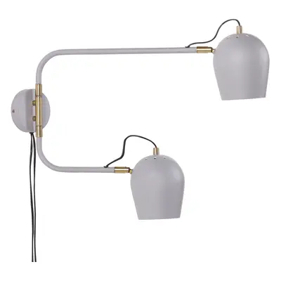 Wall Lamp ESTRELLA Adjustable Metal Light Grey