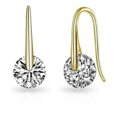 Gold Plated Atlas Earrings Created with Swarovski Crystals