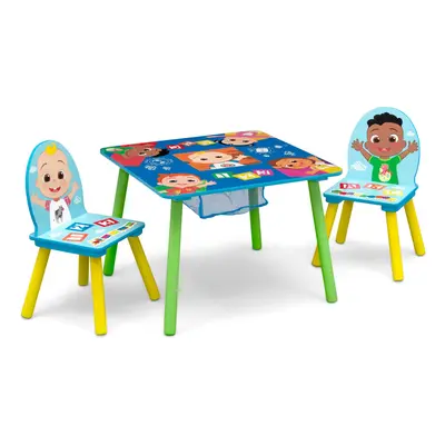 Delta Children Kids Table and Chair Set with Storage (2 Chairs Included) - Greenguard Gold Certi