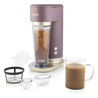 (Breville Iced+Hot Coffee Maker | Plus Coffee Cup with Straw | Brews Hot Filter Coffee To Enjoy 