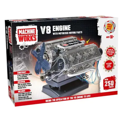 Machine Works Build Your Own V8 Engine Toy Replica Model Building Kit Features Augmented Reality