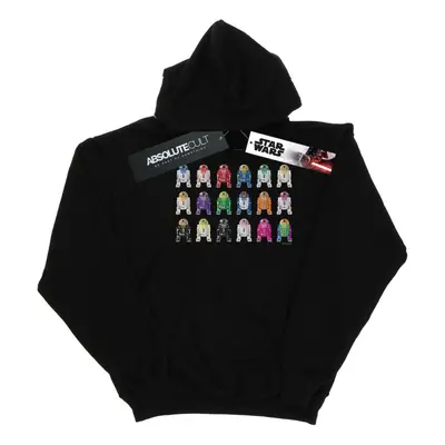 (S, Black) Star Wars Womens/Ladies R2 Units Hoodie