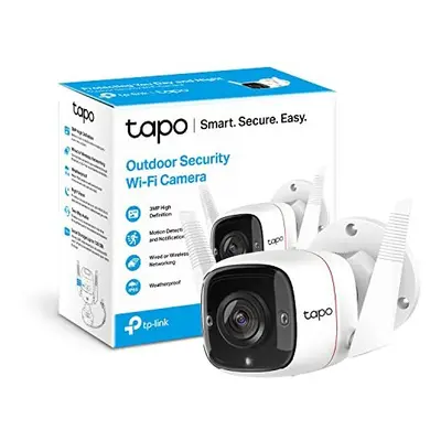 TP-Link Tapo Outdoor Security Camera, Weatherproof, No Hub Required, Works with Alexa & Google H