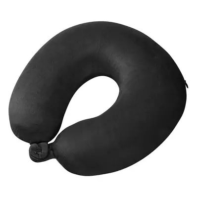 Global Travel Accessories Memory Foam Travel Pillow, cm, Black