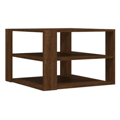 vidaXL Coffee Table End Table Accent Side Table Brown Oak Engineered Wood