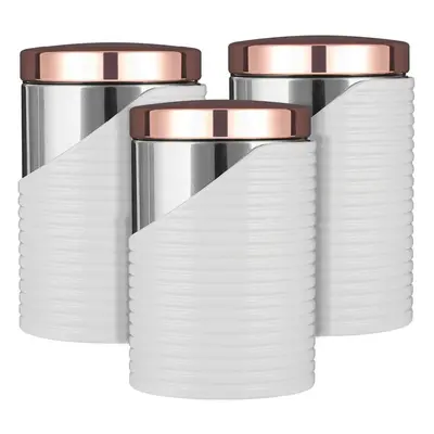 Tower Linear T826001rw Canisters Air Tight Lid Polished