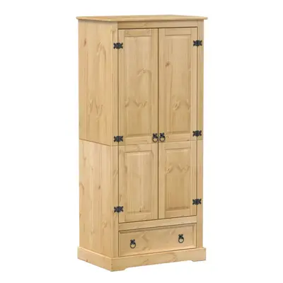 vidaXL Wardrobe Cupboard Closet Clothes Storage Organiser Solid Wood Pine