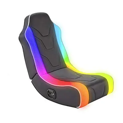 X-Rocker Chimera RGB Floor Gaming Chair with Neo Motion LED Lighting and 2.0 Audio Speakers, Mul