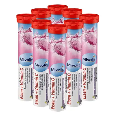 Mivolis Iron + Vitamin C effervescent Tablets - Tubes x pcs