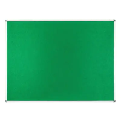 Felt Notice Board 1200X900MM Green Aluminium Trim