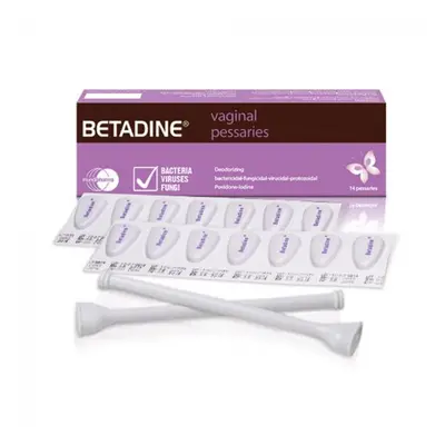 Betadine Vaginal Pessaries 14's Vaginal Pessaries for Feminine Care (14's)