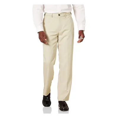 Amazon Essentials Mens classic-Fit Expandable-Waist Flat-Front Dress Pant Stone 31W x 28L