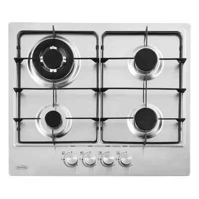 Belling GHU603RI Stainless Steel Burner Gas Hob