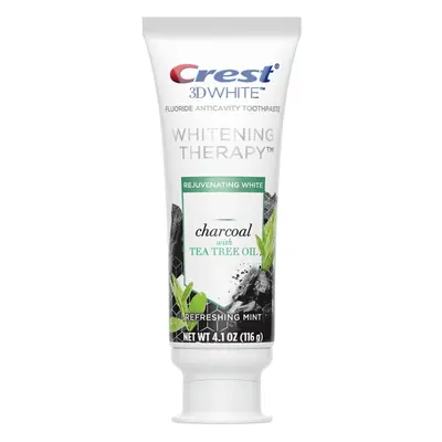 Crest 3D White Whitening Therapy Toothpaste, Refreshing Mint, 4.1 OZ (116 g) - Charcoal with Tea