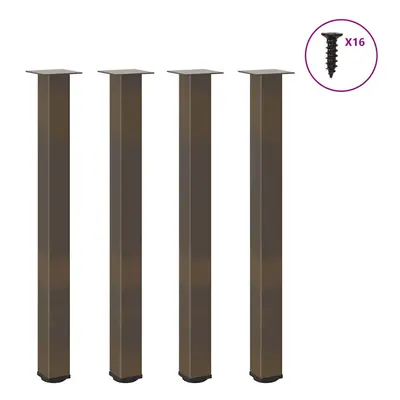 (natural, cm (80 mm)) vidaXL Coffee Table Legs Desk Legs Furniture Legs Bar Stand DIY pcs Steel