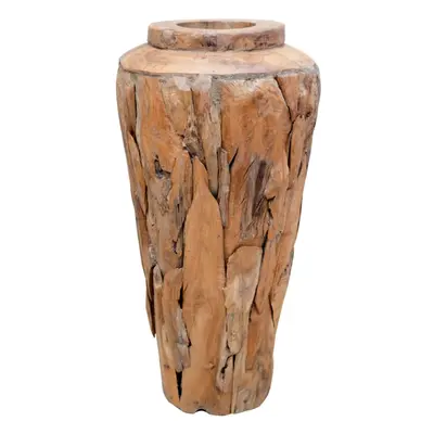 (40 x cm) vidaXL Decoration Vase Centerpiece Pot Decorative Flower Pots Solid Teak Wood