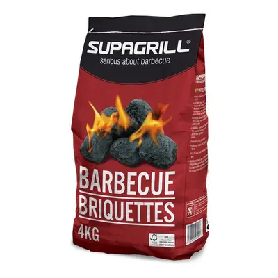 (Supagrill Barbecue Briquettes - 4kg ) Marko BBQ Barbecue Outdoor Garden Charcoal Barbeque Patio