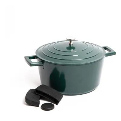 MasterClass Cast Aluminium Hunter Green Casserole Dish, 24cm, Litre, Gift Boxed MasterClass Thre