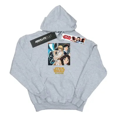 (4XL, Sports Grey) Star Wars Mens Anime Poster Hoodie