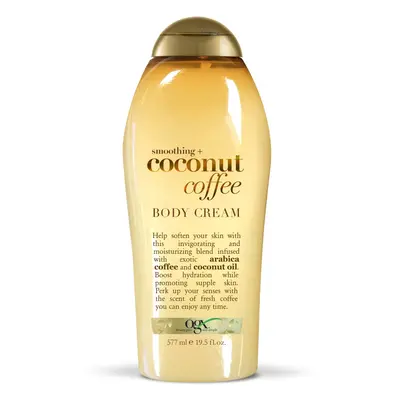 OGX Smoothing + Coconut Coffee Body Cream, 19.5 Ounce