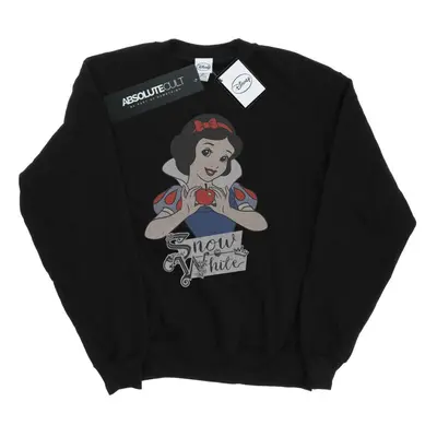 (M, Black) Disney Princess Womens/Ladies Snow White Apple Sweatshirt