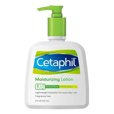 Cetaphil Moisturizing Lotion - Body & Face - For All Skin Types - Net Wt. FL OZ (237 mL) Per Bot