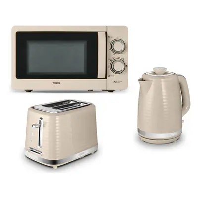 Tower Saturn Latte Kettle Slice Toaster & Microwave Matching Set