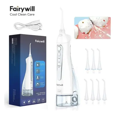 300ML Electric Flossers Oral Irrigator USB Recharge Jet Tip Cordless